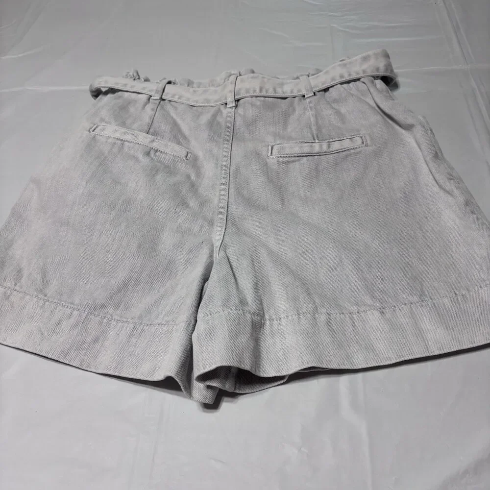 Pilcro Anthropologie Denim Shorts Women Elastic Waist Tie Light Wash Casual 27 - Picture 13 of 13